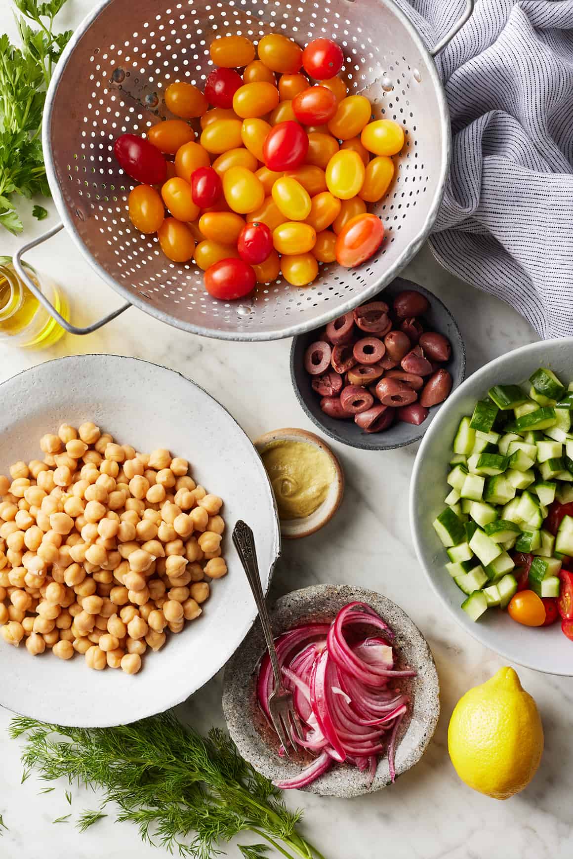 Chickpea salad recipe ingredients